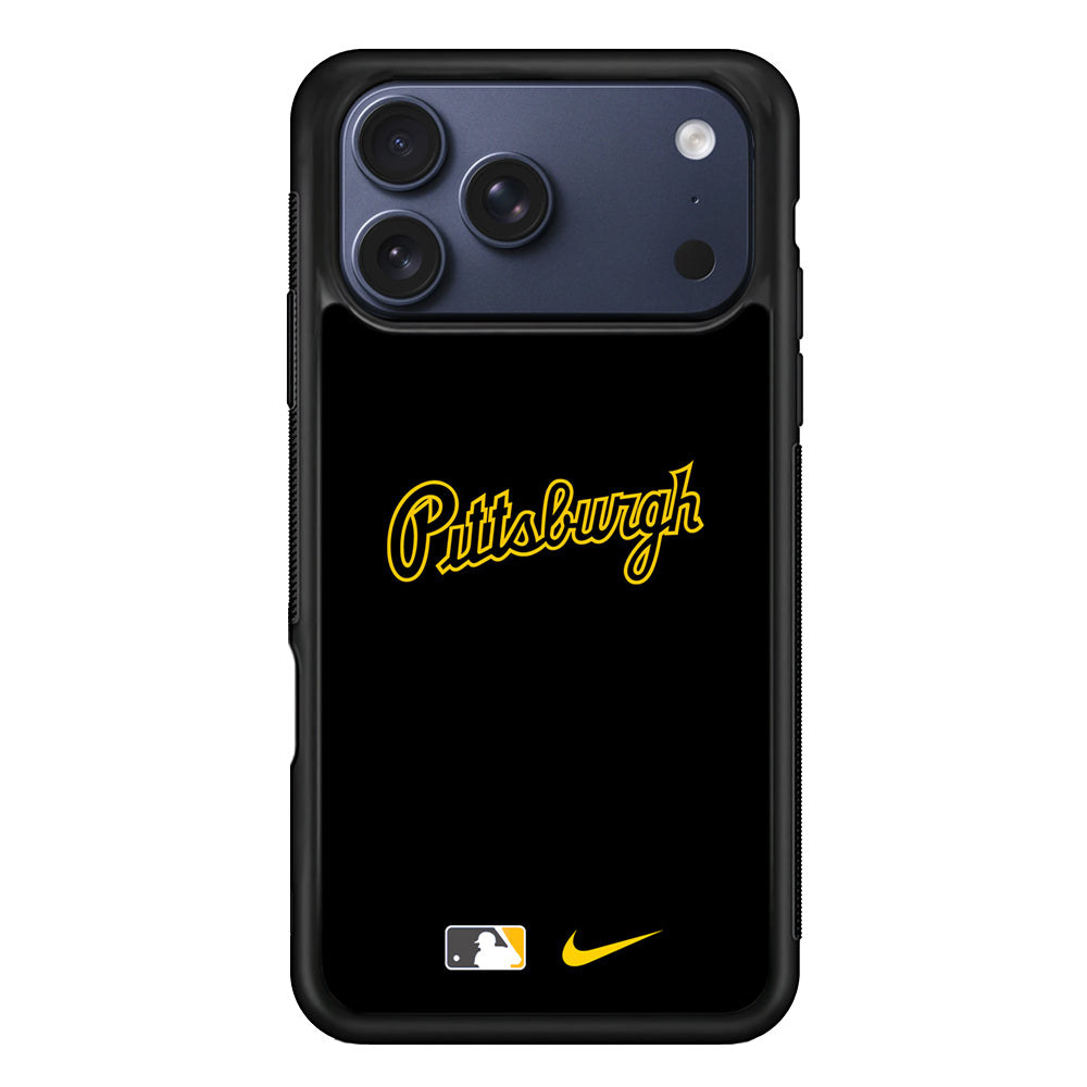 MLB Pittsburgh Pirates Black Nike iPhone 17 Pro Case - Altracase