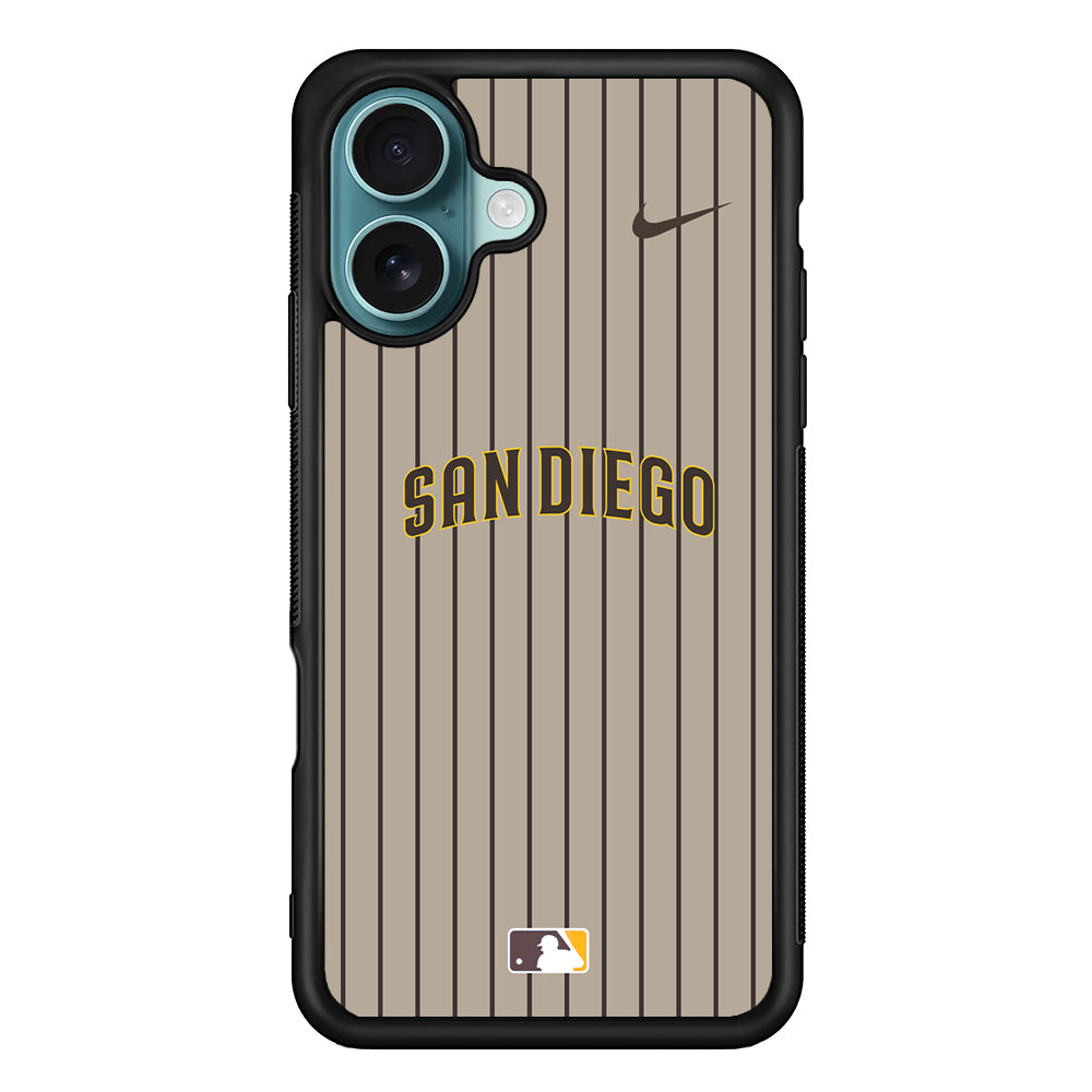 MLB San Diego Padres Brown Nike iPhone 16 Case - Altracase