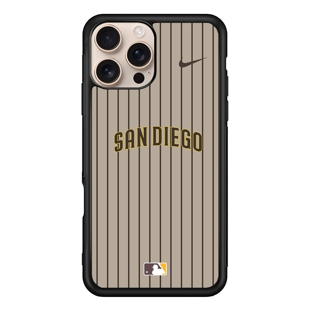 MLB San Diego Padres Brown Nike iPhone 16 Pro Max Case - Altracase