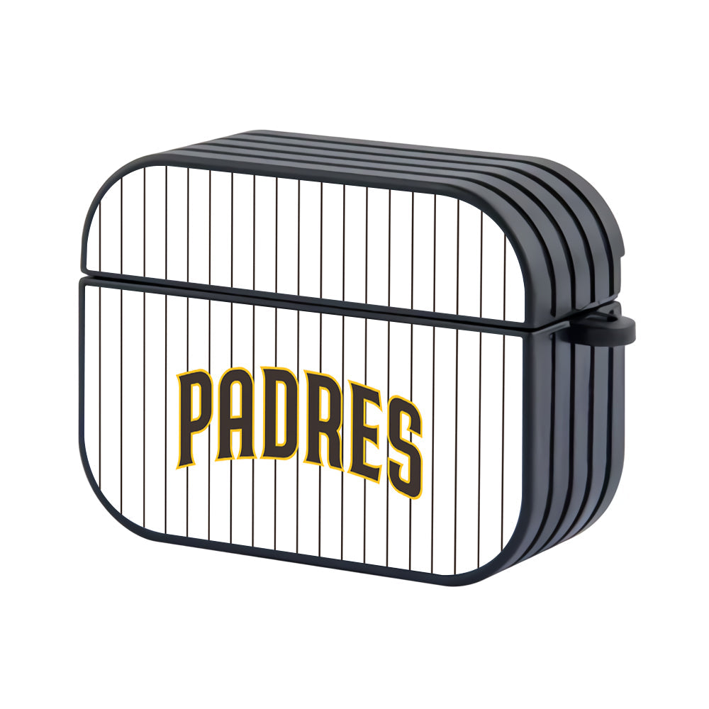 MLB San Diego Padres White Apple AirPods Pro 3 Case-AirPods Pro 3 Case-Altracase