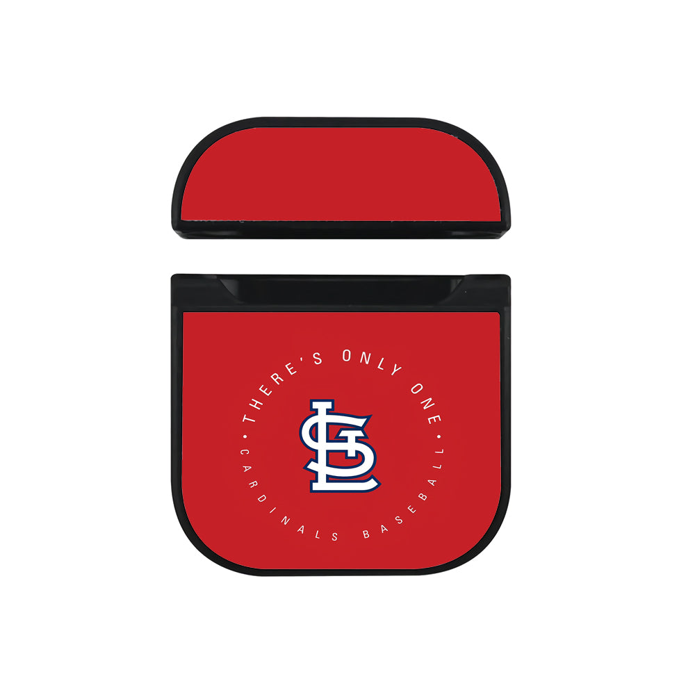 MLB St Louis Cardinals Red Apple AirPods Case-AirPod Case-Black-Altracase