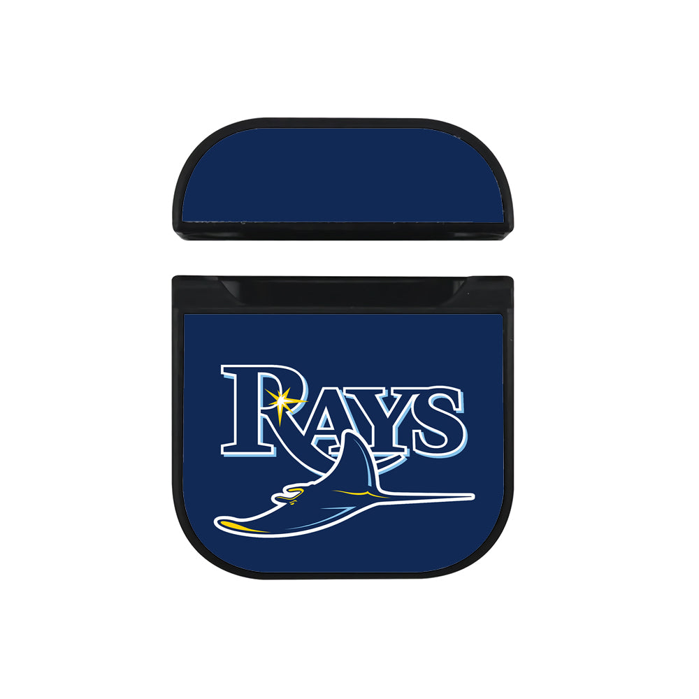MLB Tampa Bay Rays Logo Apple AirPods Case-AirPod Case-Black-Altracase
