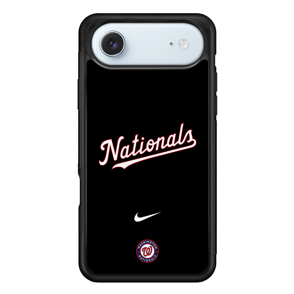 MLB Washington Nationals Black Nike iPhone 17 Air Case - Altracase