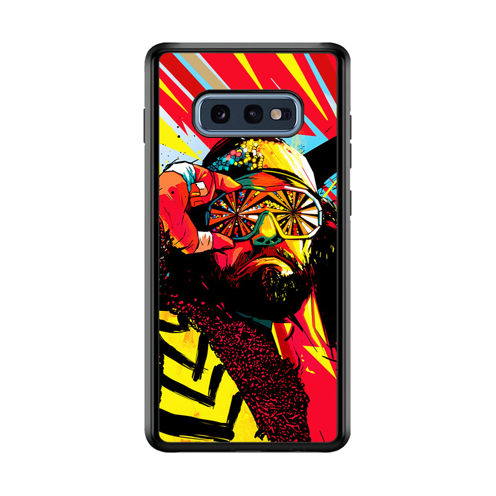 Macho Man Randy Art Samsung Galaxy S10E Case-Phone Case-Rubber Black (2D Case)-Altracase
