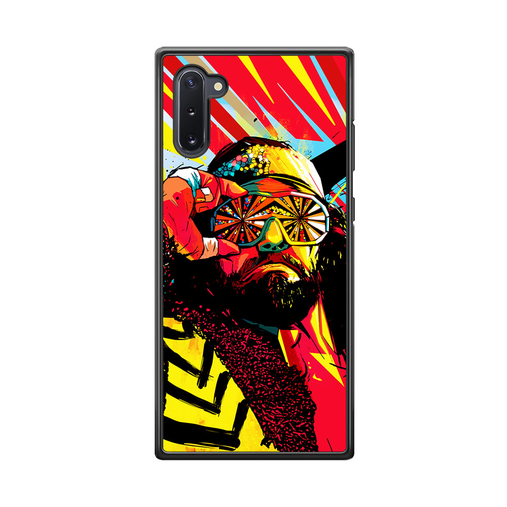 Macho Man Randy Art Samsung Galaxy Note 10 Case-Phone Case-Rubber Black (2D Case)-Altracase
