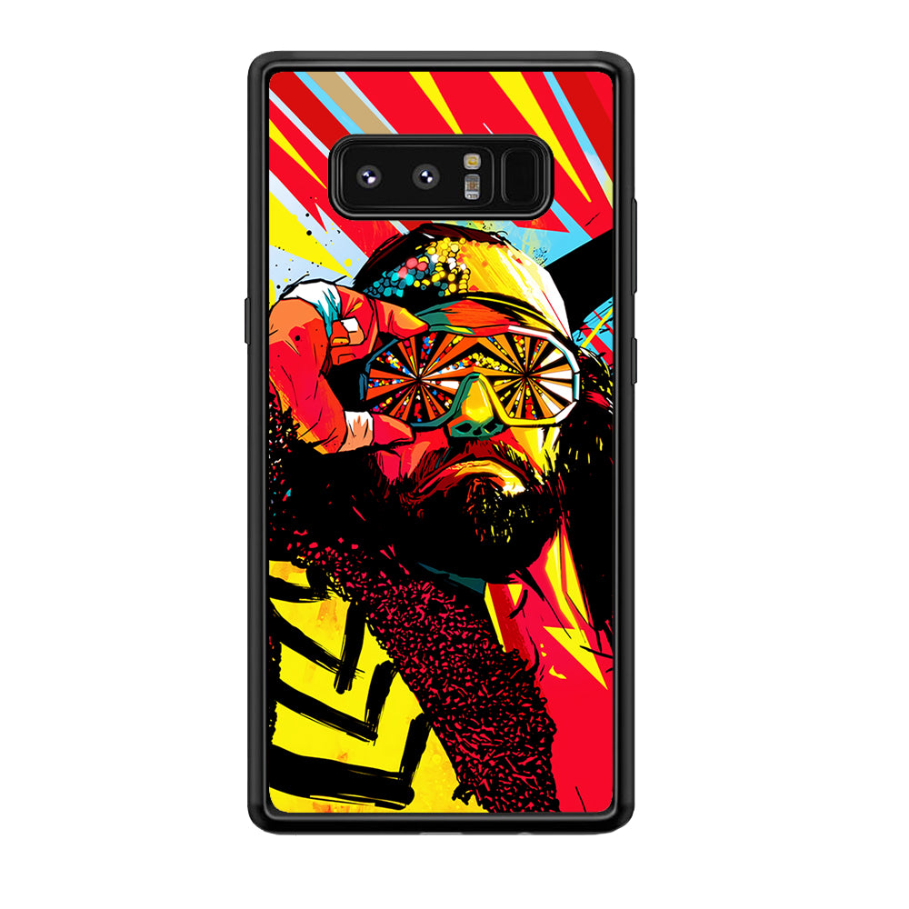 Macho Man Randy Art Samsung Galaxy Note 8 Case-Phone Case-Rubber Black (2D Case)-Altracase