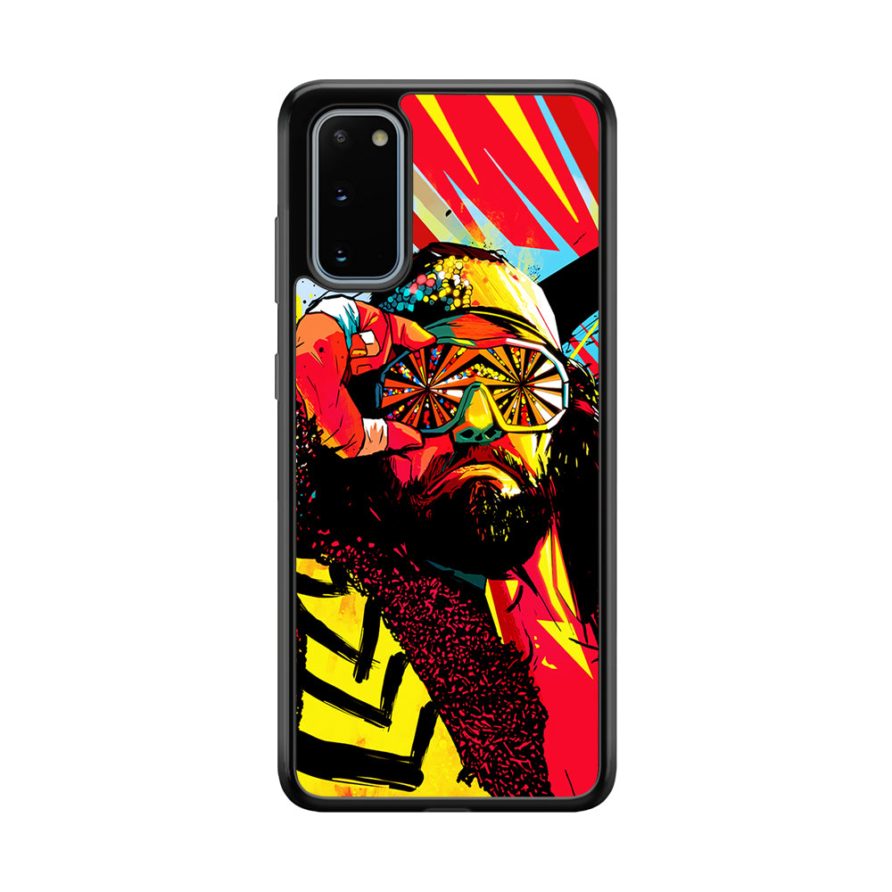 Macho Man Randy Art Samsung Galaxy S20 Case-Phone Case-Rubber Black (2D Case)-Altracase