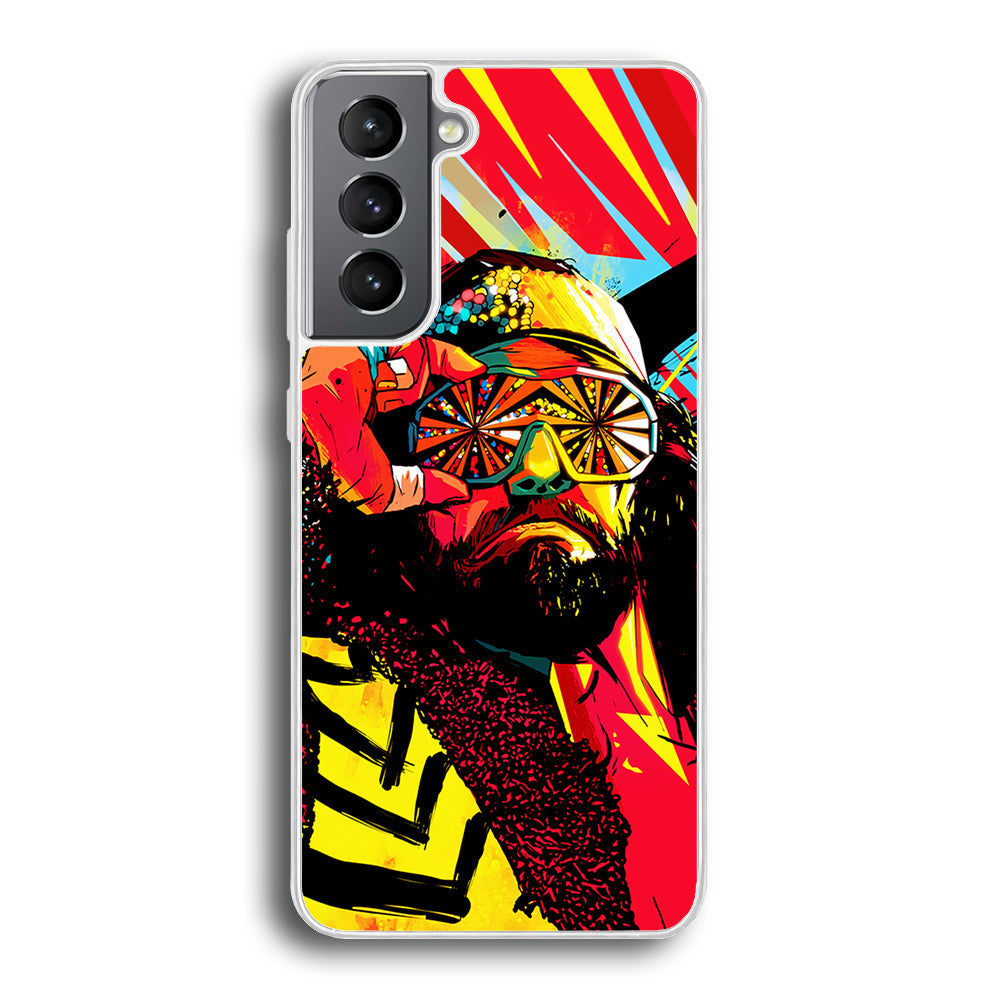 Macho Man Randy Art Samsung Galaxy S22 Plus Case-Phone Case-Rubber White (2D Case)-Altracase