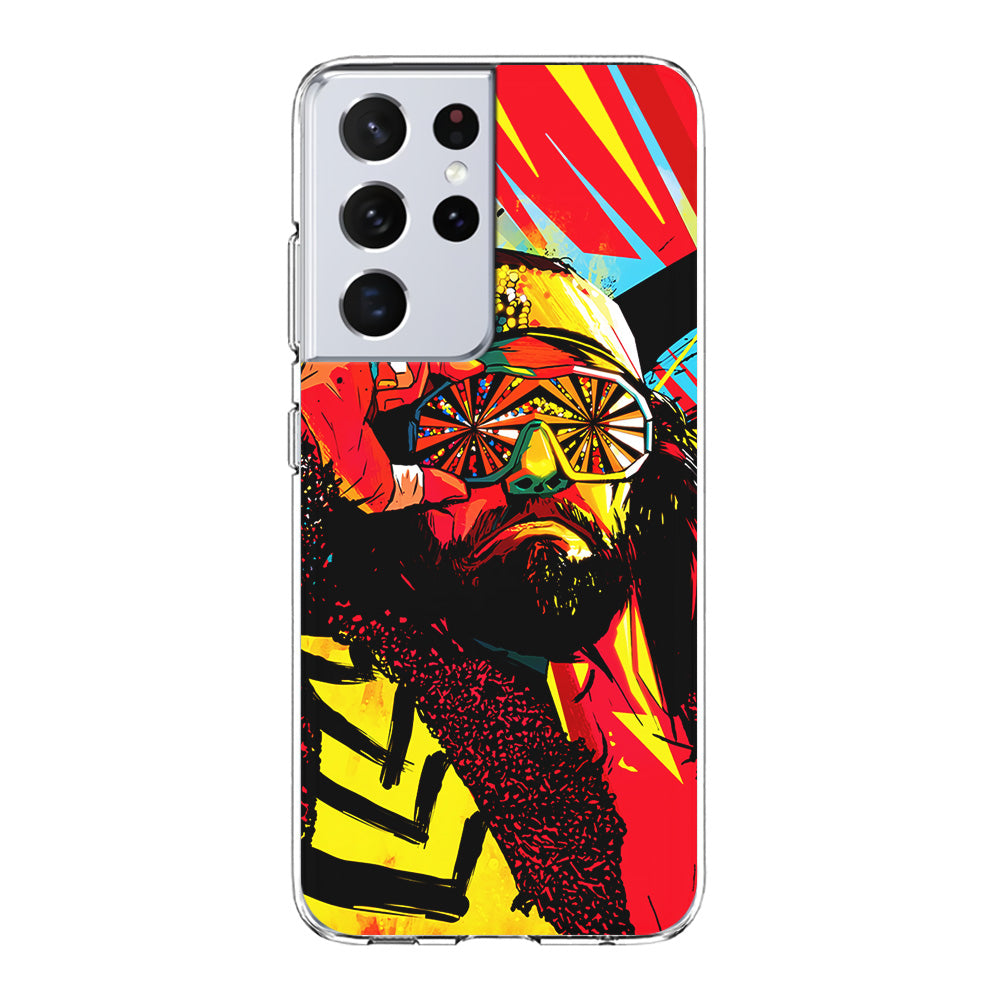 Macho Man Randy Art Samsung Galaxy S21 Ultra Case-Phone Case-Clear Soft Case-Altracase