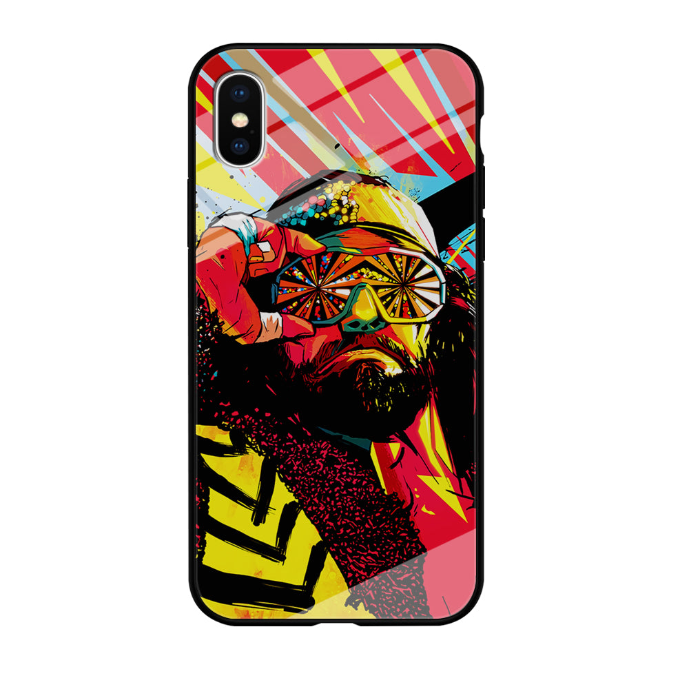 Macho Man Randy Art iPhone Xs Case-Phone Case-Tempered Glass Case-Altracase