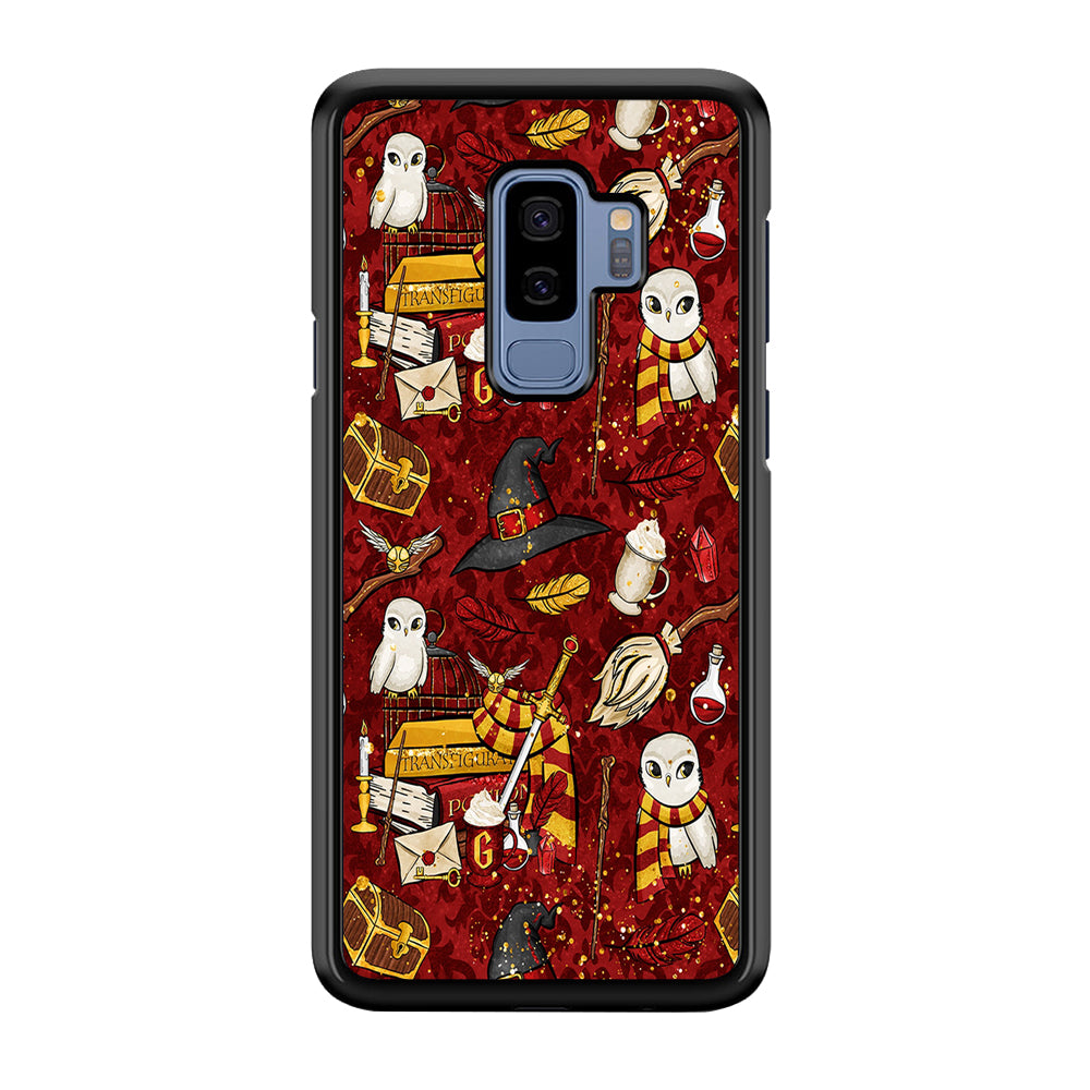 Magic Art Red Samsung Galaxy S9 Plus Case-Phone Case-Rubber Black (2D Case)-Altracase