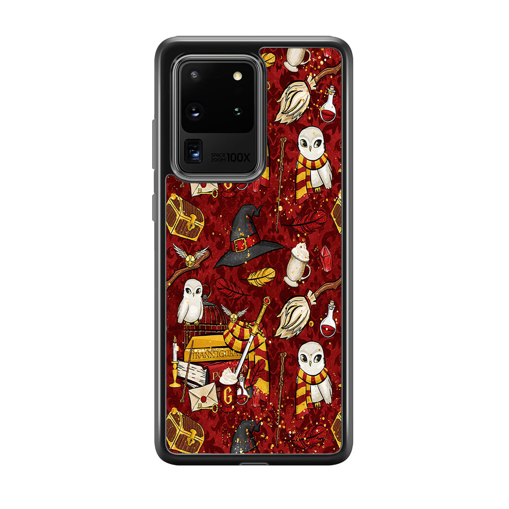 Magic Art Red Samsung Galaxy S20 Ultra Case-Phone Case-Rubber Black (2D Case)-Altracase