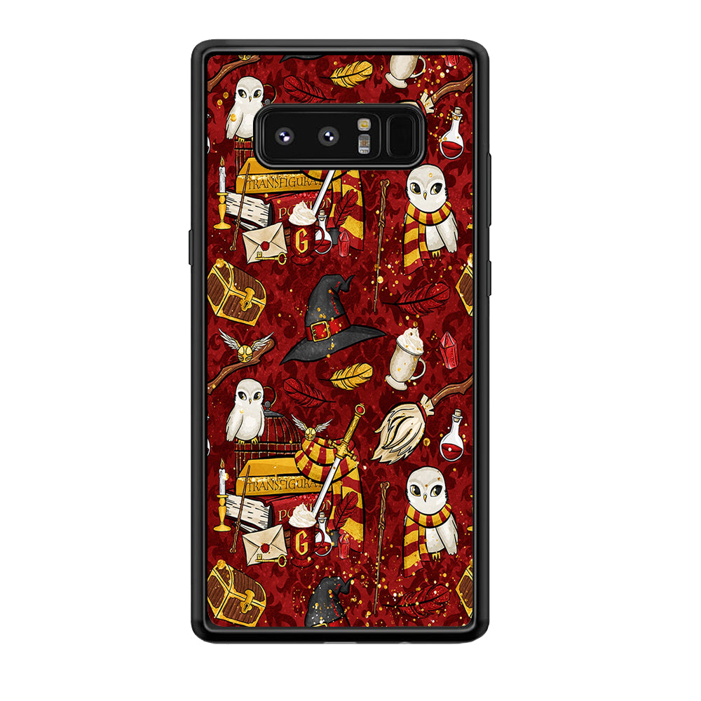Magic Art Red Samsung Galaxy Note 8 Case-Phone Case-Rubber Black (2D Case)-Altracase