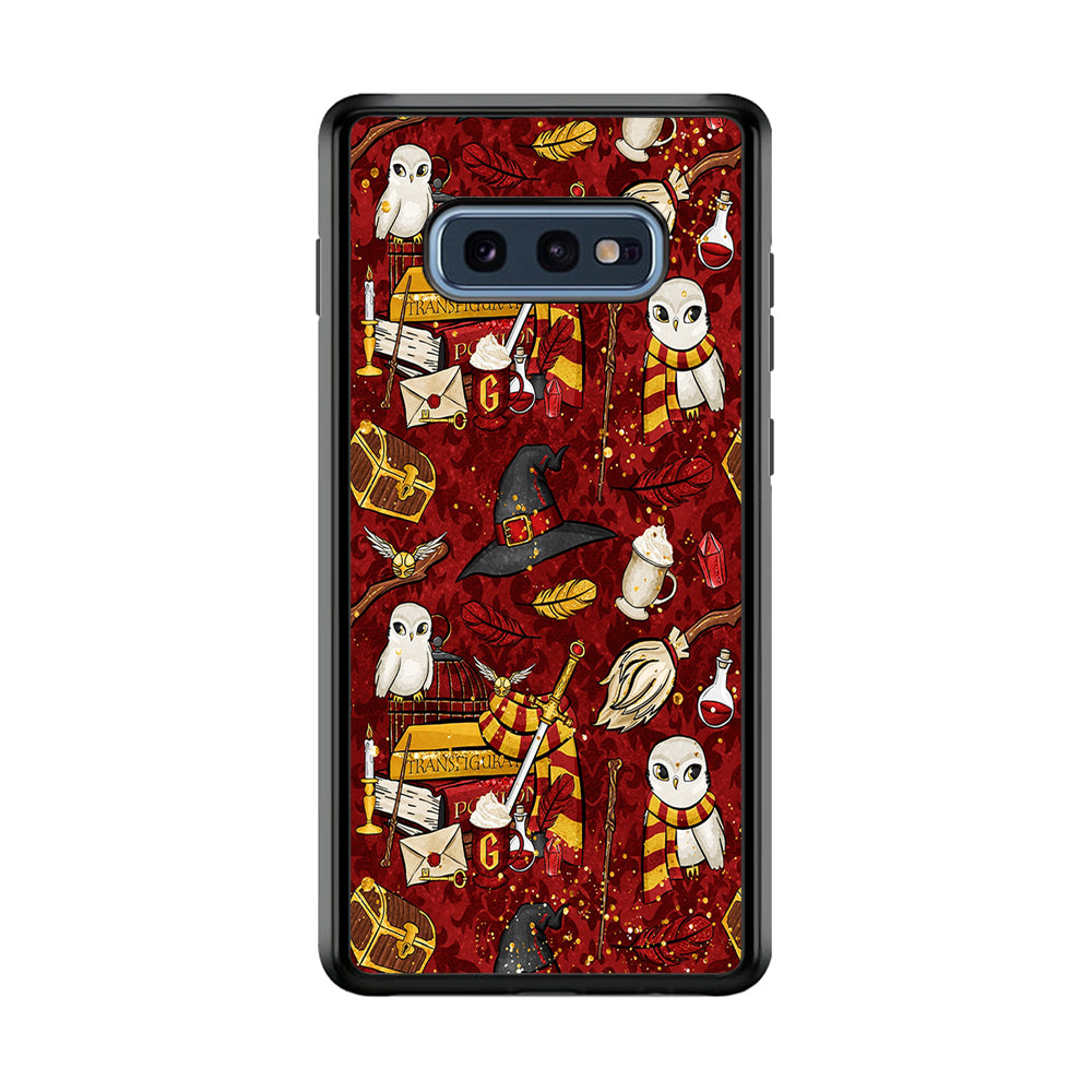 Magic Art Red Samsung Galaxy S10E Case-Phone Case-Rubber Black (2D Case)-Altracase
