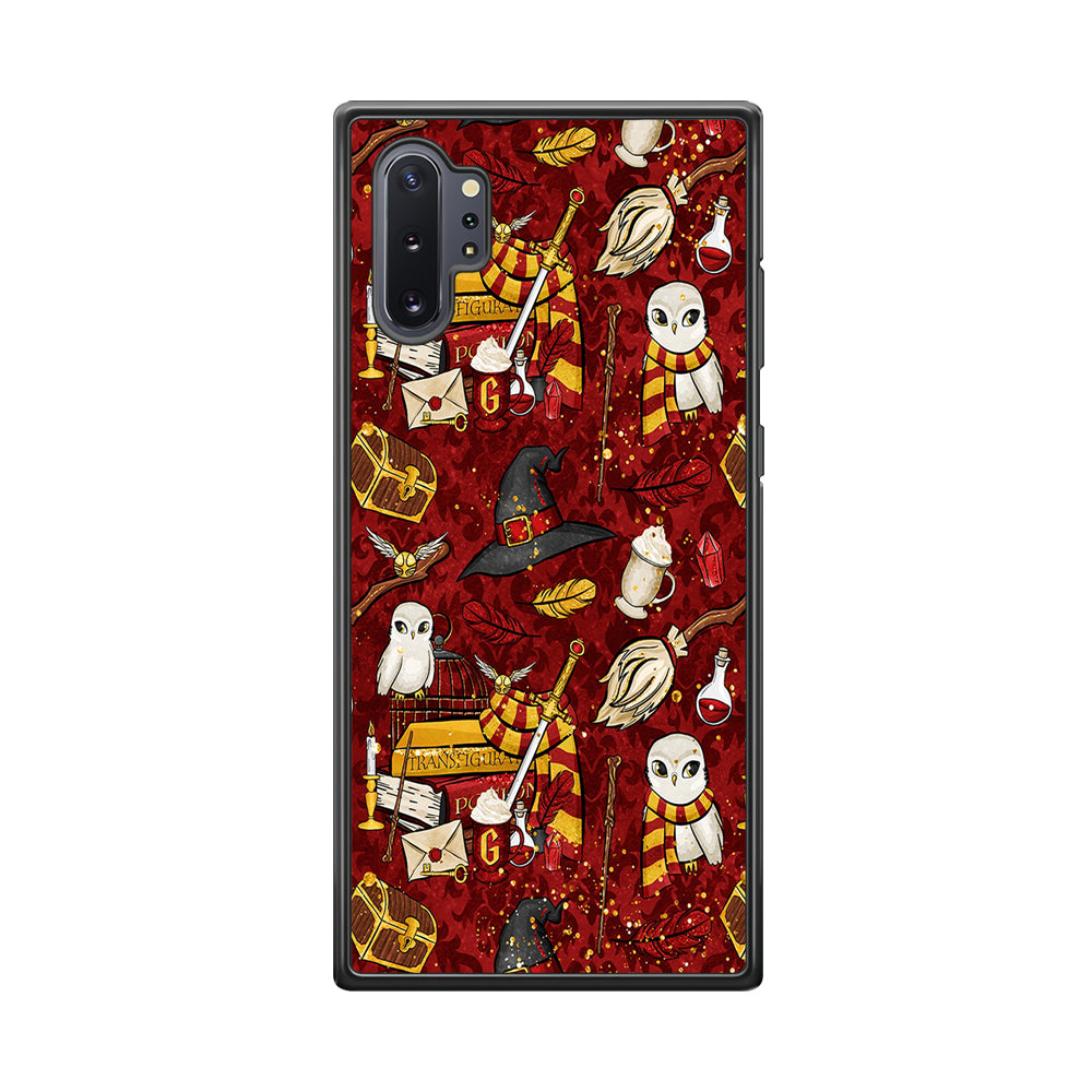 Magic Art Red Samsung Galaxy Note 10 Plus Case-Phone Case-Rubber Black (2D Case)-Altracase