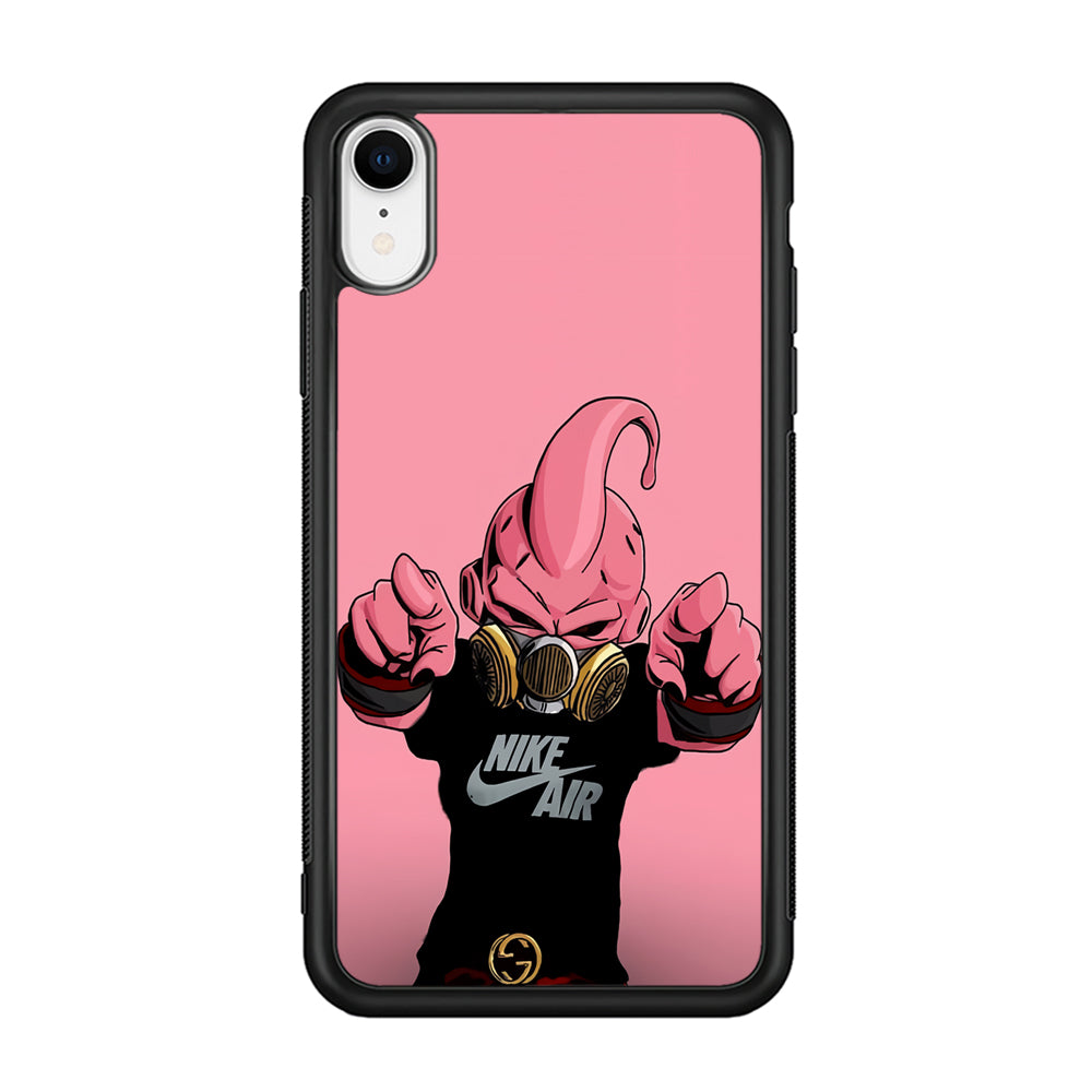 Majin Buu Nike Air Pink iPhone XR Case-Mobile Phone Case-Rubber Black (2D Case)-Altracase