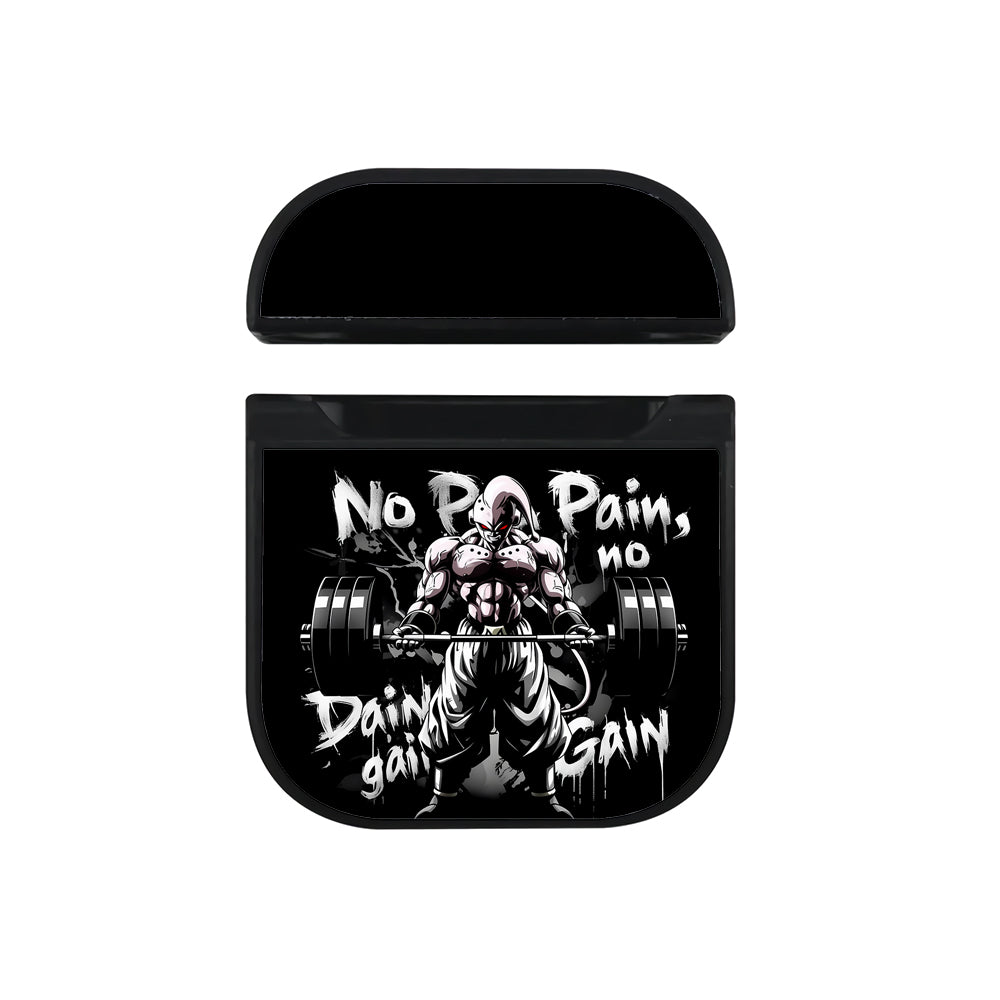 Majin Buu No Pain No Gain Apple AirPods Case-AirPod Case-Black-Altracase