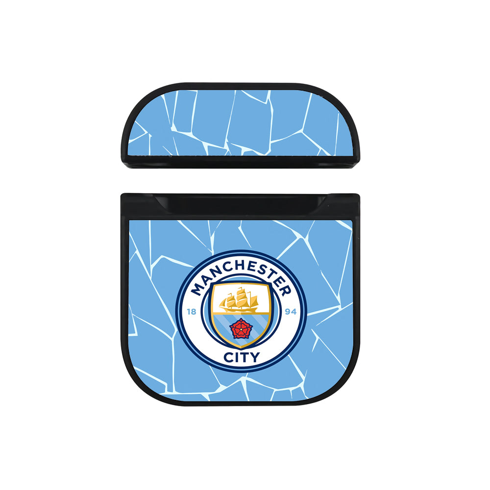 Manchester City Logo Jersey Apple AirPods Case-AirPod Case-Black-Altracase
