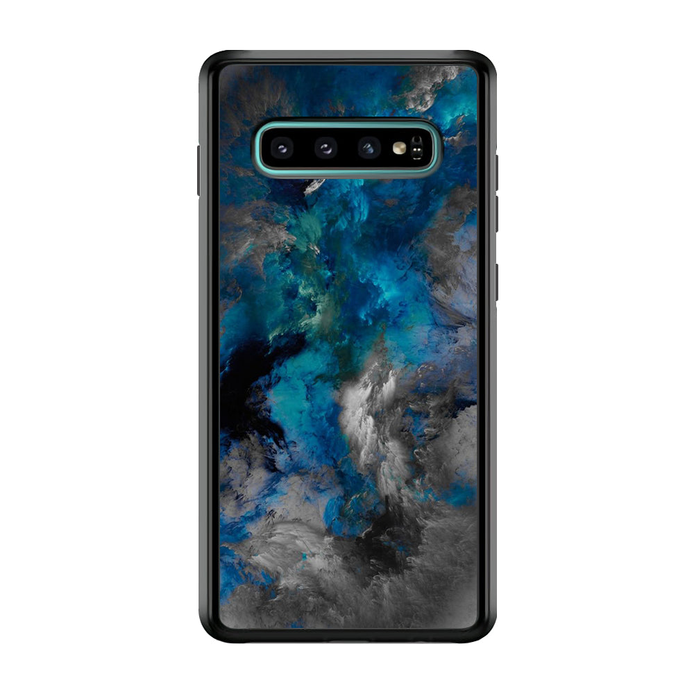 Marble Pattern 016 Samsung Galaxy S10 Case-Phone Case-Rubber Black (2D Case)-Altracase