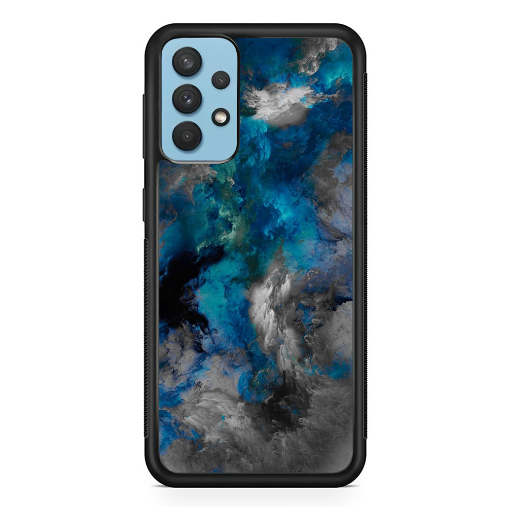 Marble Pattern 016 Samsung Galaxy A32 Case-Phone Case-Rubber Black (2D Case)-Altracase