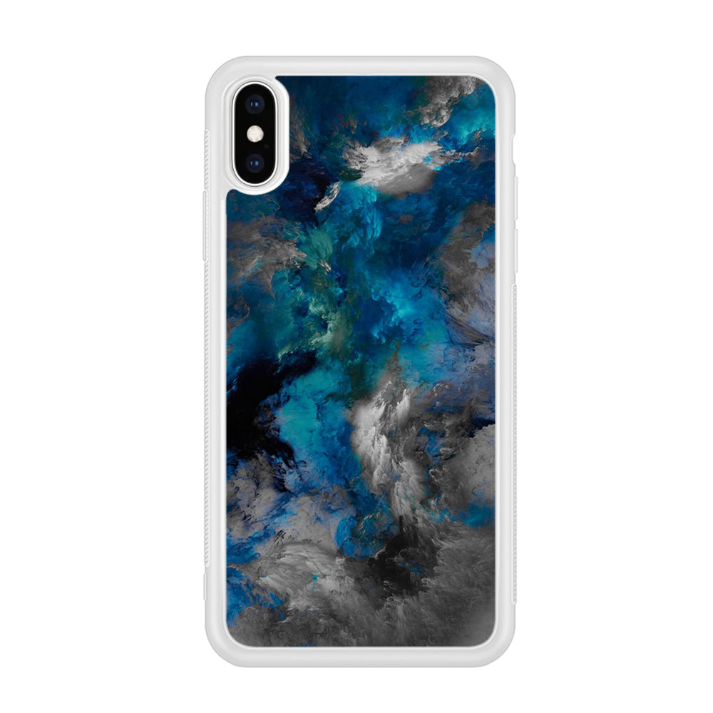 Marble Pattern 016 iPhone Xs Case-Phone Case-Rubber White (2D Case)-Altracase