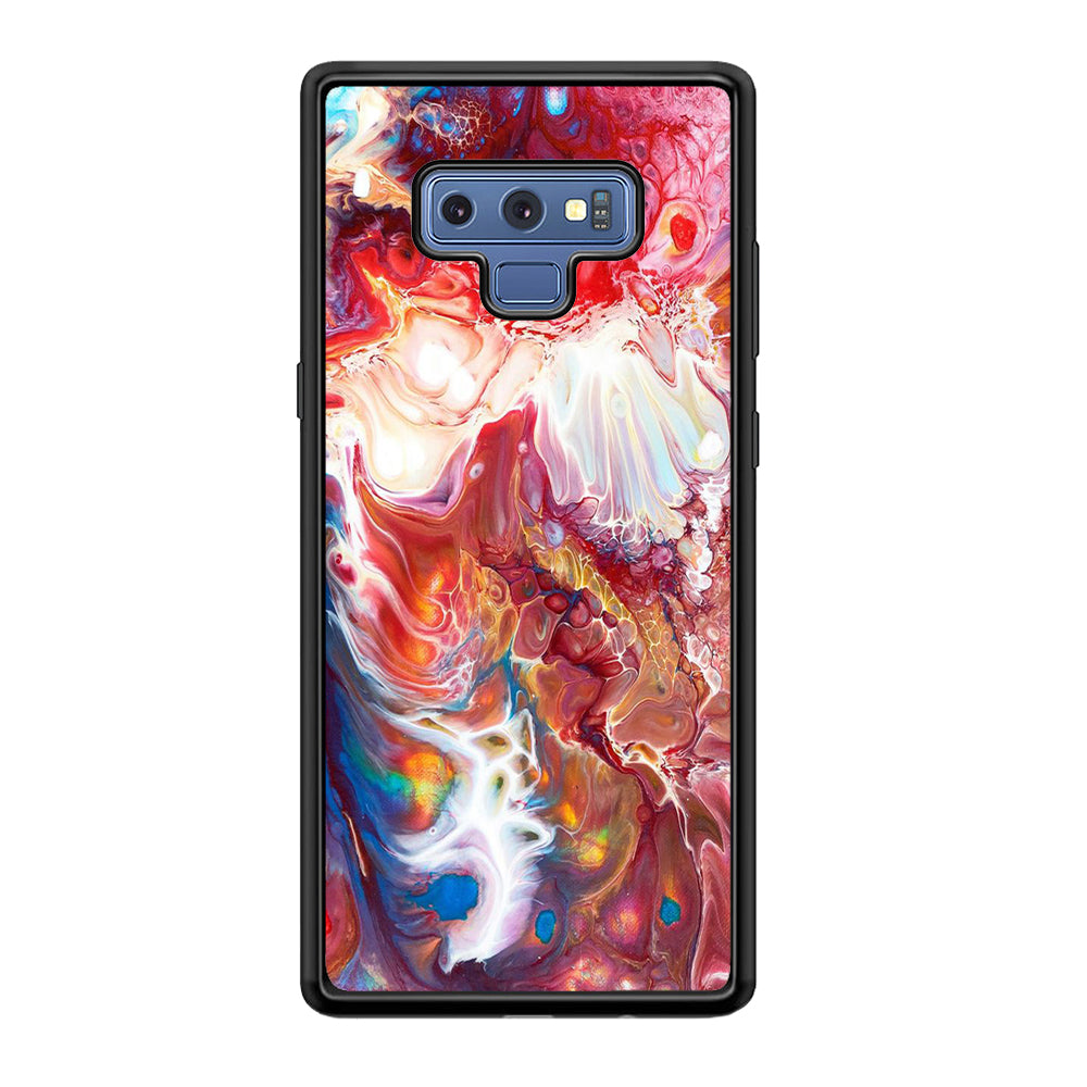 Marble Pattern 025 Samsung Galaxy Note 9 Case-Phone Case-Rubber Black (2D Case)-Altracase