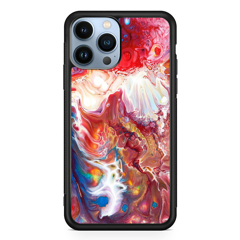 Marble Pattern 025 iPhone 15 Pro Max Case-Phone Case-Rubber Black (2D Case)-Altracase