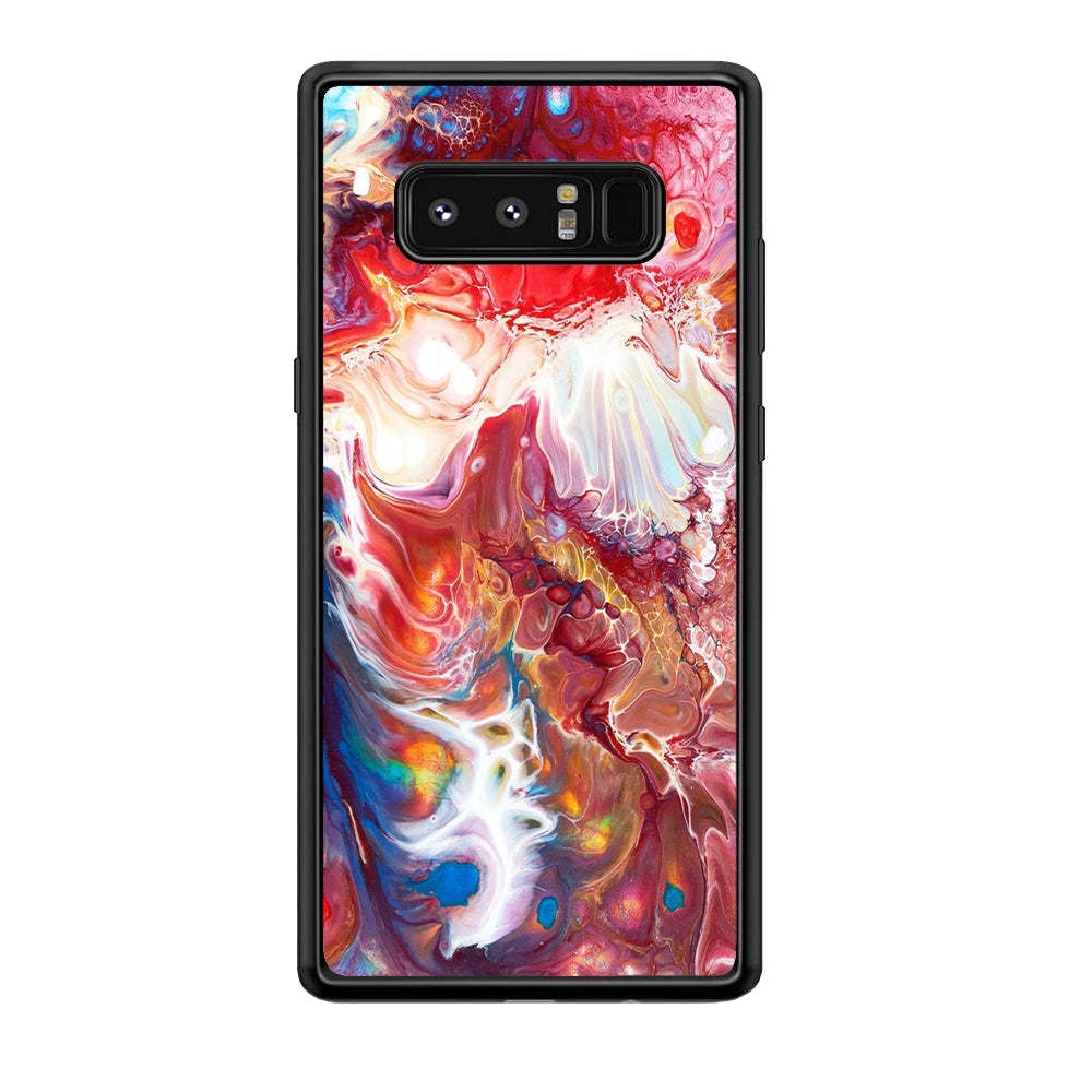 Marble Pattern 025 Samsung Galaxy Note 8 Case-Phone Case-Rubber Black (2D Case)-Altracase