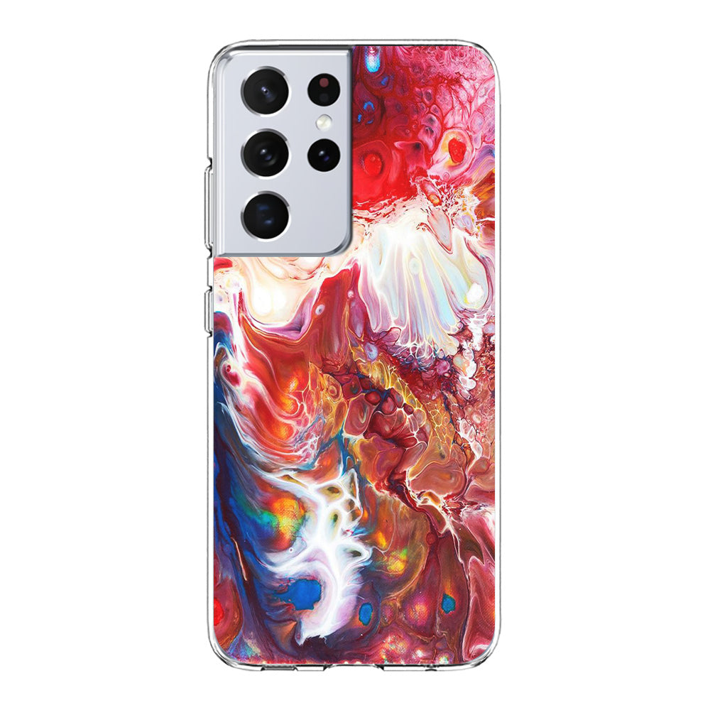 Marble Pattern 025 Samsung Galaxy S21 Ultra Case-Phone Case-Clear Soft Case-Altracase