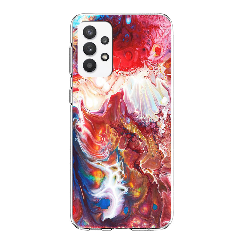 Marble Pattern 025 Samsung Galaxy A32 Case-Phone Case-Clear Soft Case-Altracase