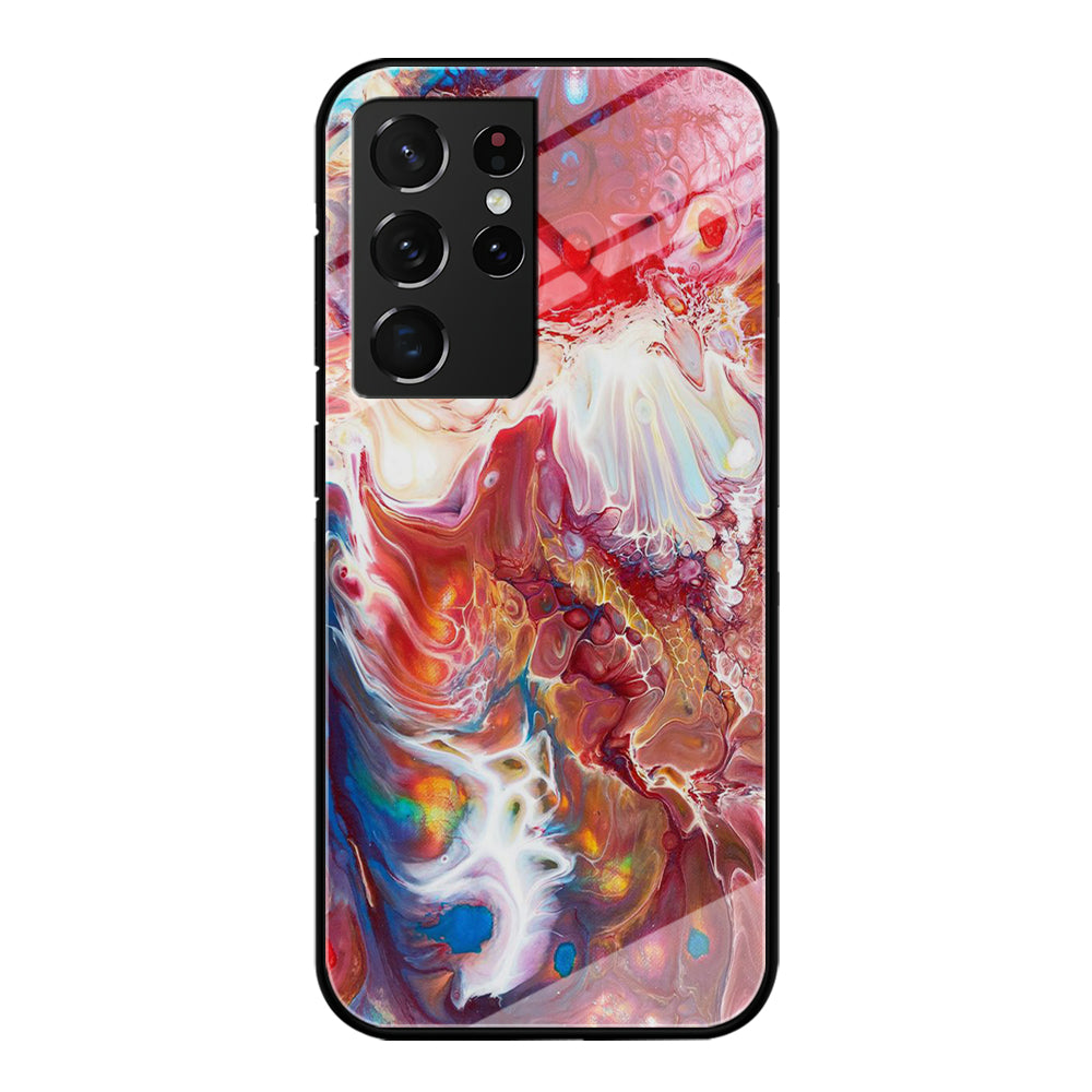 Marble Pattern 025 Samsung Galaxy S21 Ultra Case-Phone Case-Tempered Glass Case-Altracase