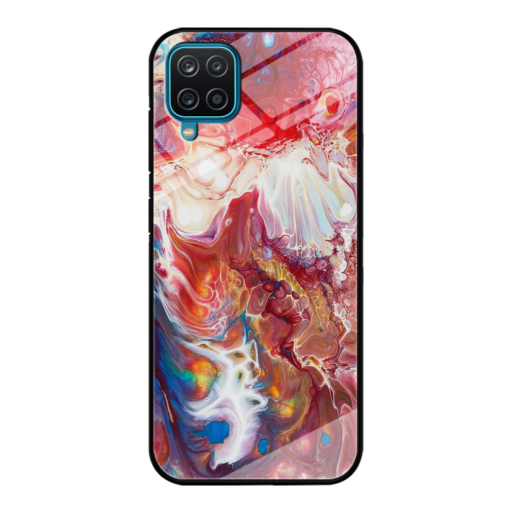 Marble Pattern 025 Samsung Galaxy A12 Case-Phone Case-Tempered Glass Case-Altracase
