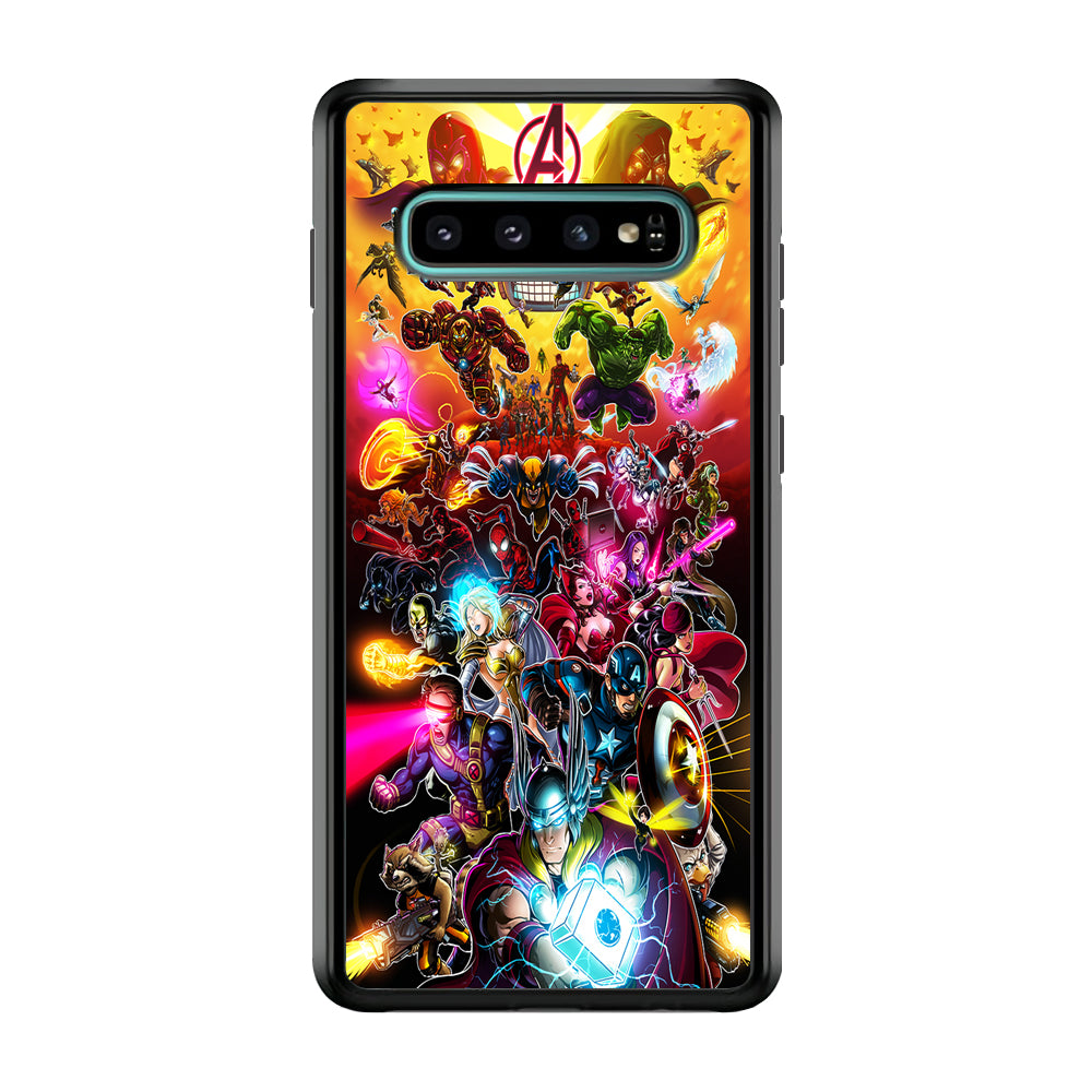 Marvel Avengers Alliance Assemble Samsung Galaxy S10 Case-Phone Case-Rubber Black (2D Case)-Altracase