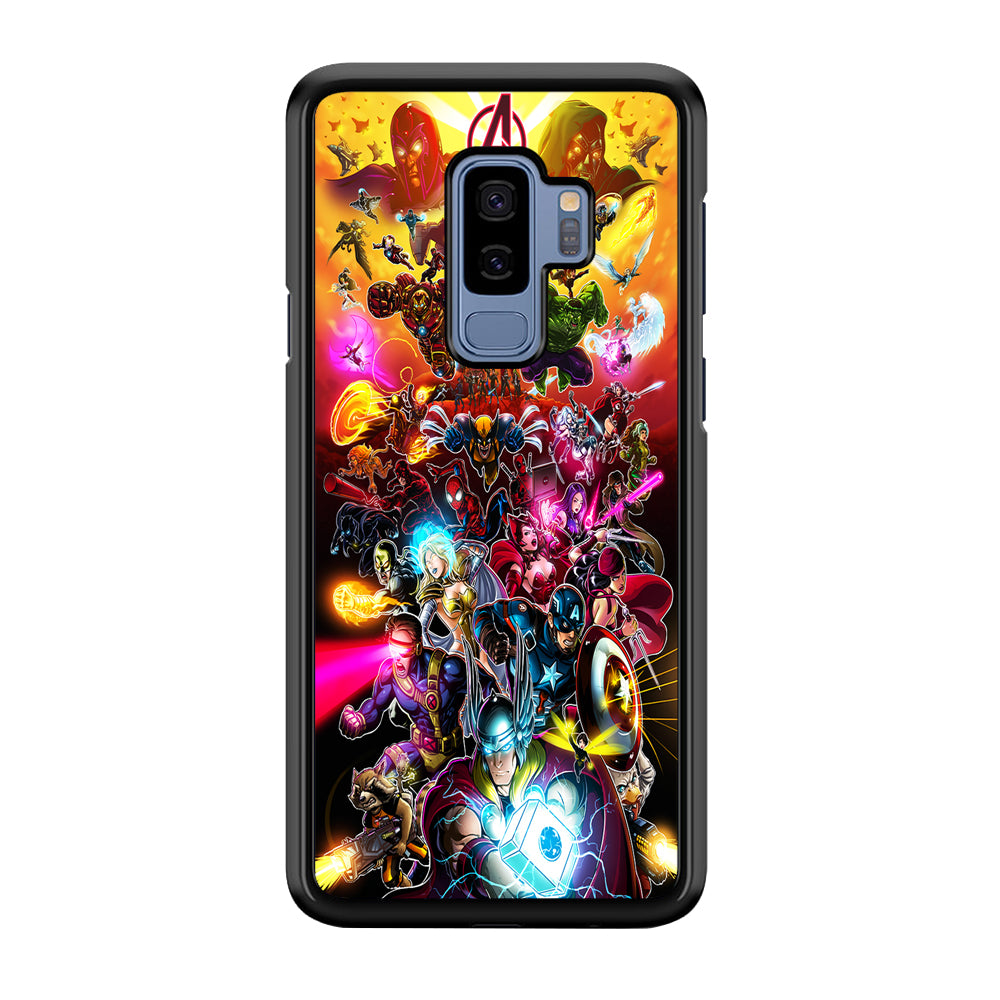 Marvel Avengers Alliance Assemble Samsung Galaxy S9 Plus Case-Phone Case-Rubber Black (2D Case)-Altracase