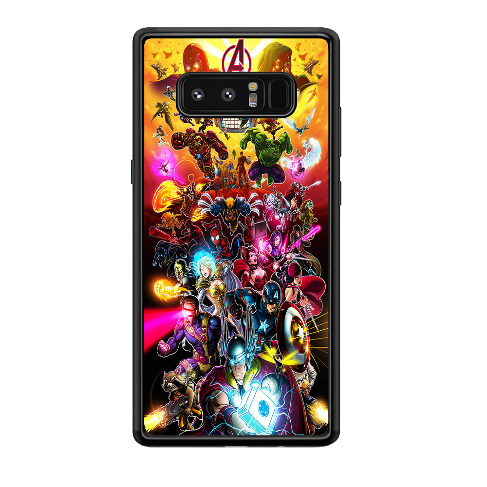 Marvel Avengers Alliance Assemble Samsung Galaxy Note 8 Case-Phone Case-Tempered Glass Case-Altracase