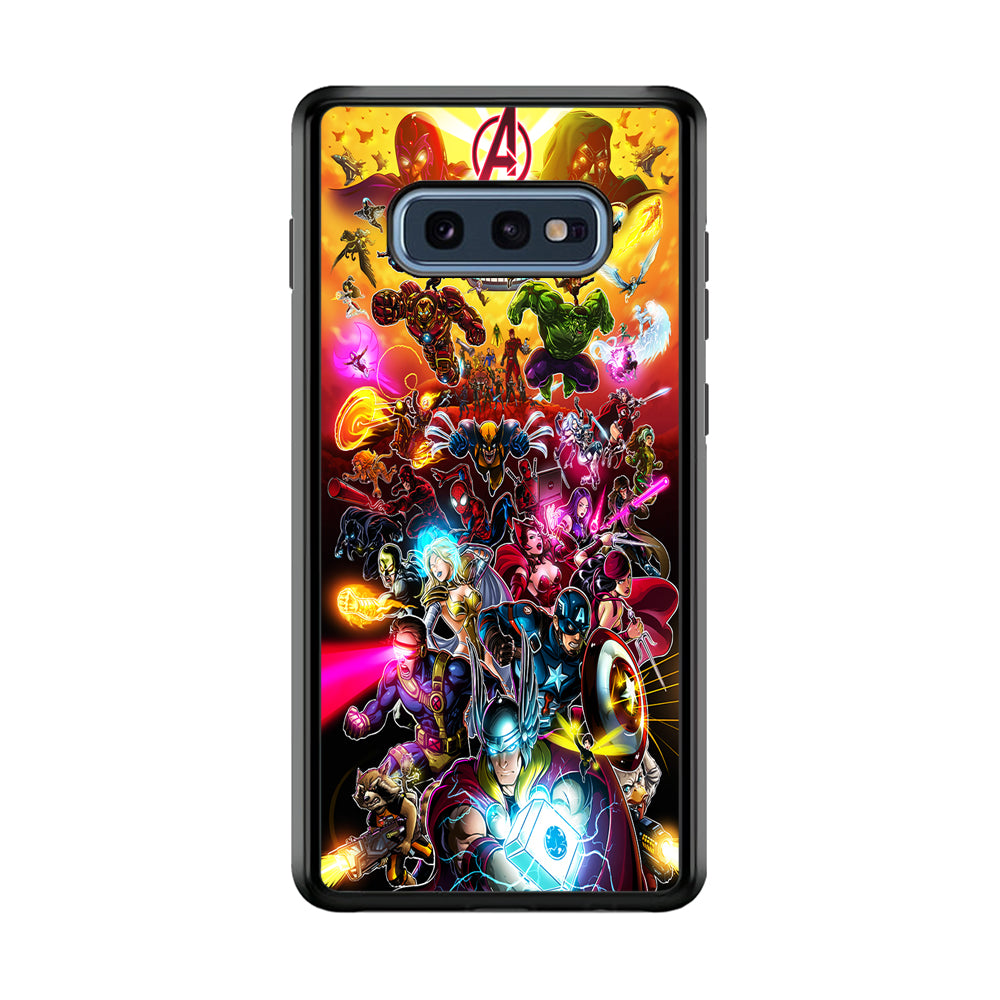 Marvel Avengers Alliance Assemble Samsung Galaxy S10E Case-Phone Case-Rubber Black (2D Case)-Altracase