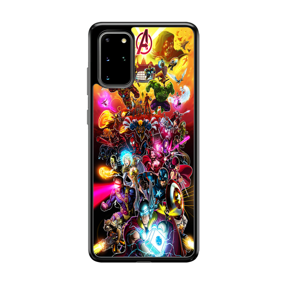 Marvel Avengers Alliance Assemble Samsung Galaxy S20 Plus Case-Phone Case-Rubber Black (2D Case)-Altracase