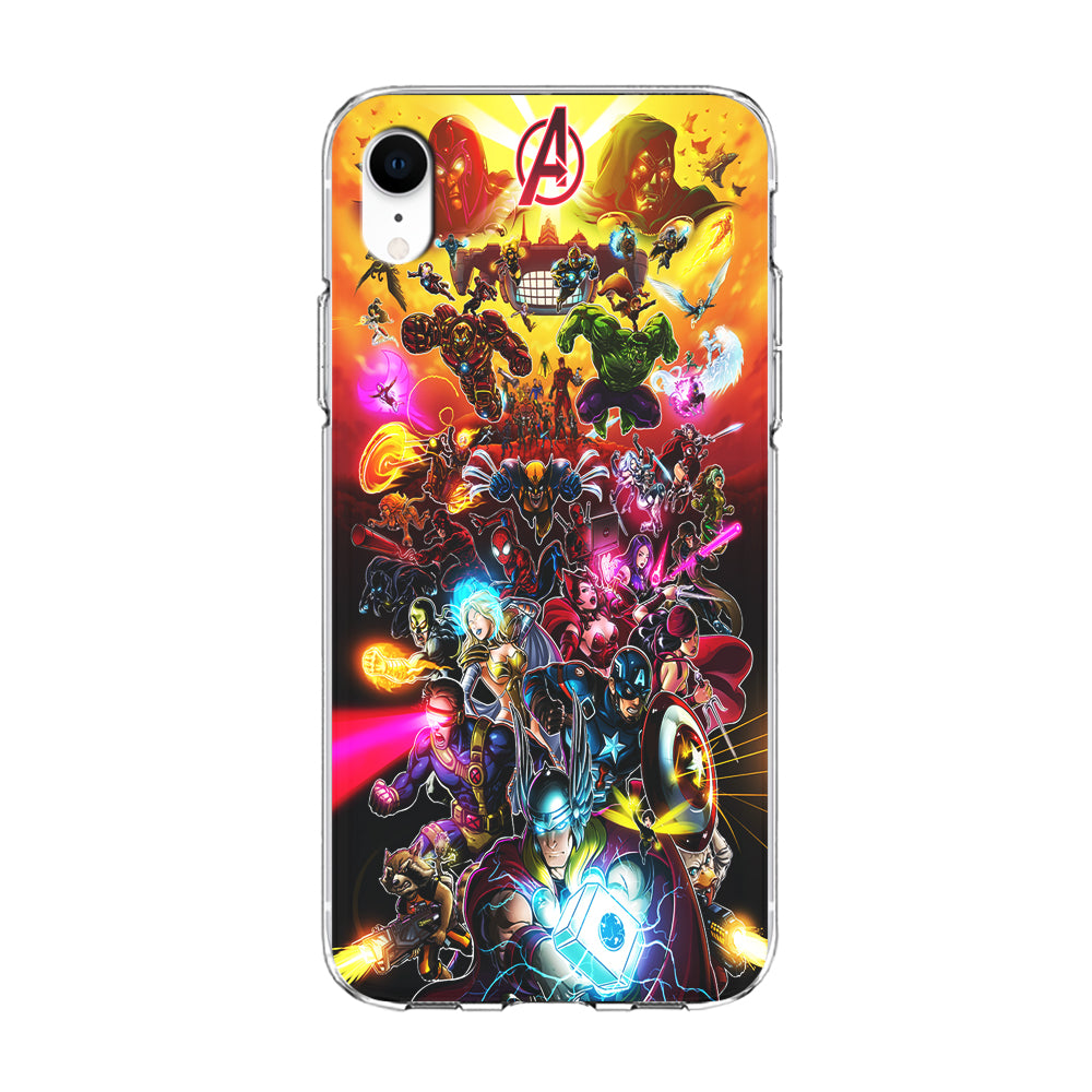 Marvel Avengers Alliance Assemble iPhone XR Case-Phone Case-Clear Soft Case-Altracase
