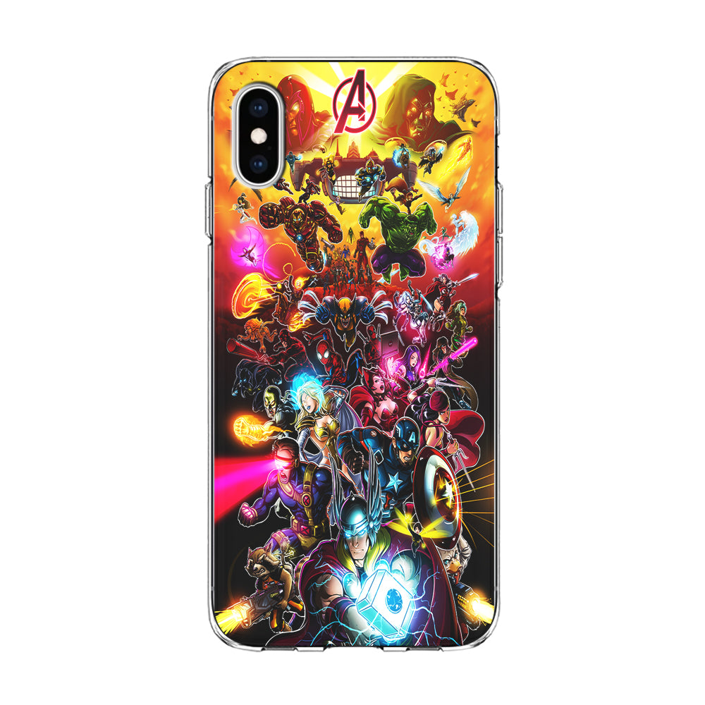 Marvel Avengers Alliance Assemble iPhone Xs Case-Phone Case-Clear Soft Case-Altracase