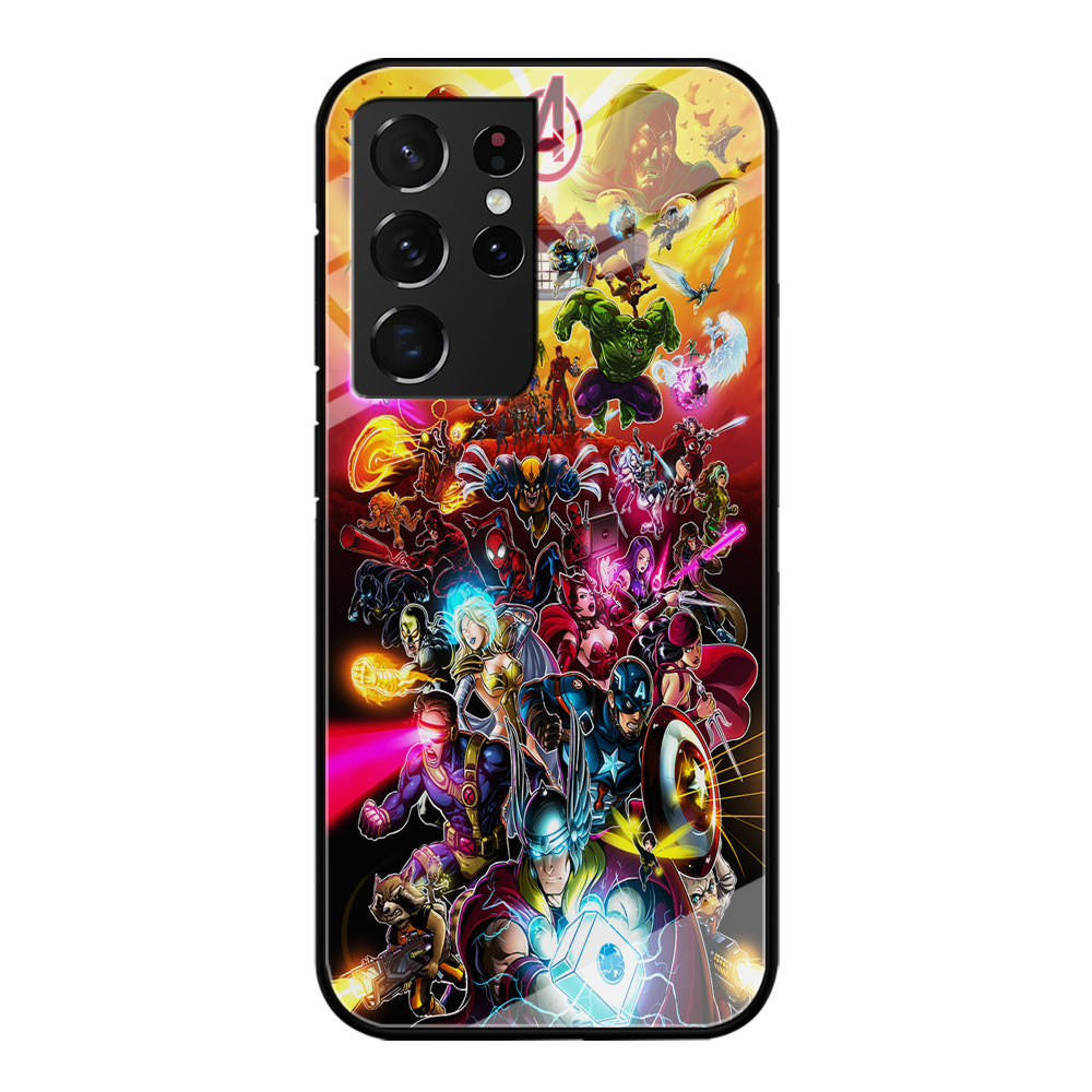 Marvel Avengers Alliance Assemble Samsung Galaxy S21 Ultra Case-Phone Case-Tempered Glass Case-Altracase