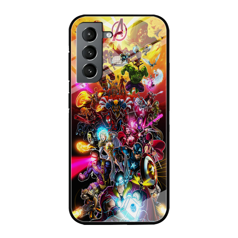 Marvel Avengers Alliance Assemble Samsung Galaxy S22 Plus Case-Phone Case-Tempered Glass Case-Altracase