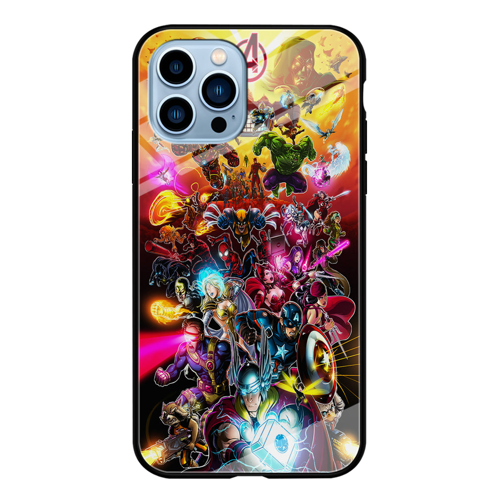 Marvel Avengers Alliance Assemble iPhone 15 Pro Max Case-Phone Case-Tempered Glass Case-Altracase