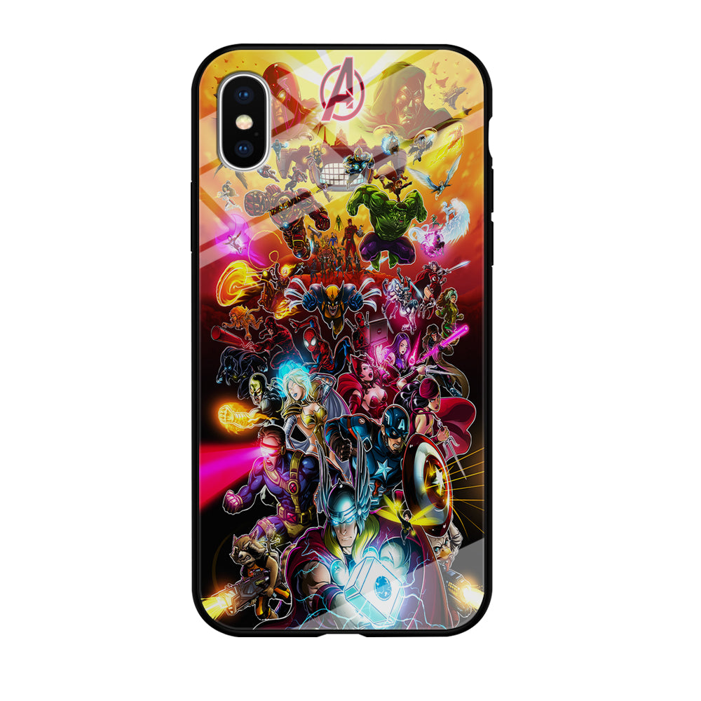 Marvel Avengers Alliance Assemble iPhone Xs Case-Phone Case-Tempered Glass Case-Altracase