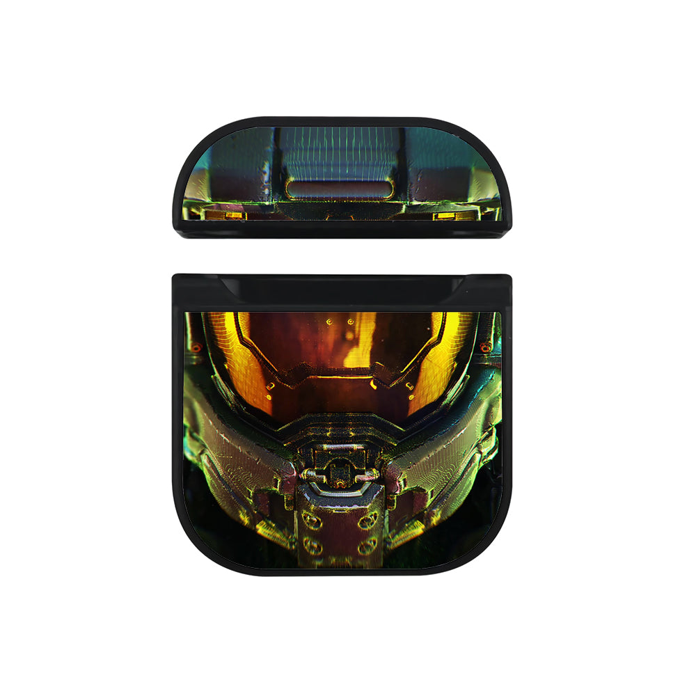 Master Chief Helmet Close-Up Hard Plastic Case Cover For Apple Airpods-AirPod Case-Black-Altracase