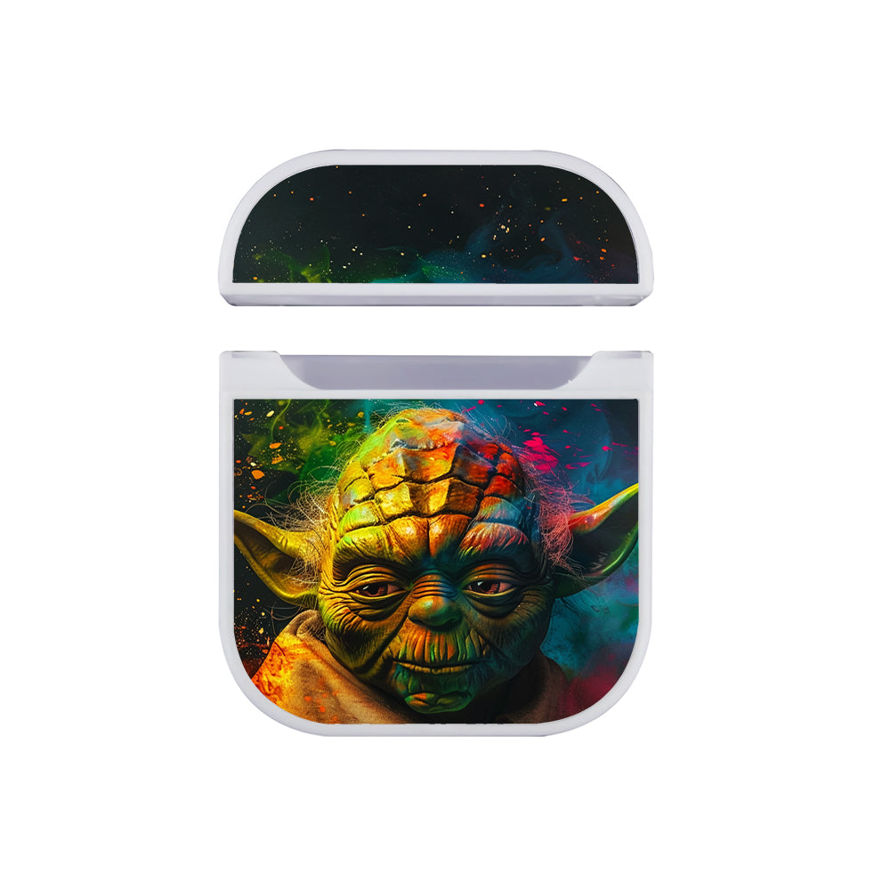Master Yoda Abstract Colorful Apple AirPods Case-AirPod Case-White-Altracase