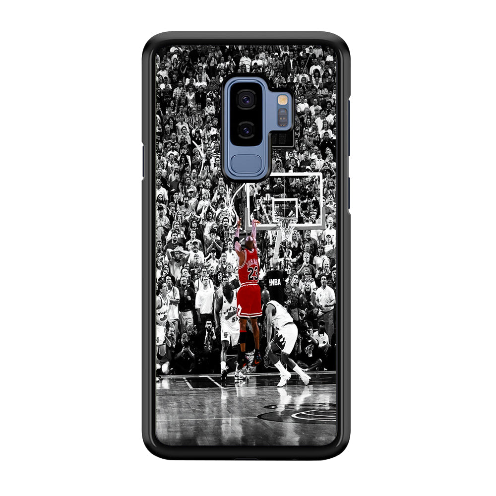 Michael Jordan Jump Shot Samsung Galaxy S9 Plus Case-Phone Case-Rubber Black (2D Case)-Altracase