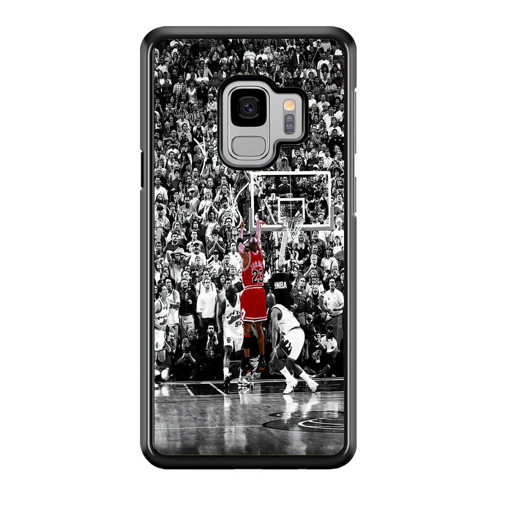Michael Jordan Jump Shot Samsung Galaxy S9 Case-Phone Case-Rubber Black (2D Case)-Altracase