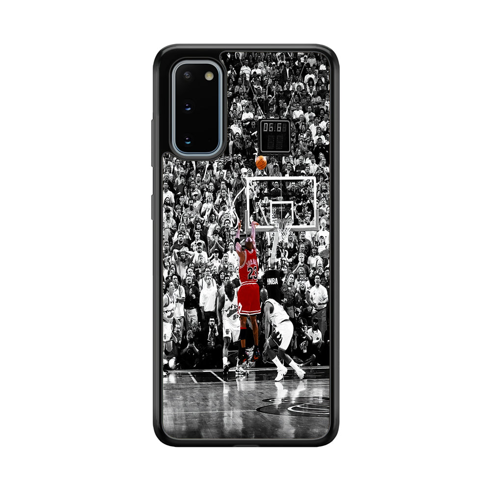 Michael Jordan Jump Shot Samsung Galaxy S20 Case-Phone Case-Rubber Black (2D Case)-Altracase