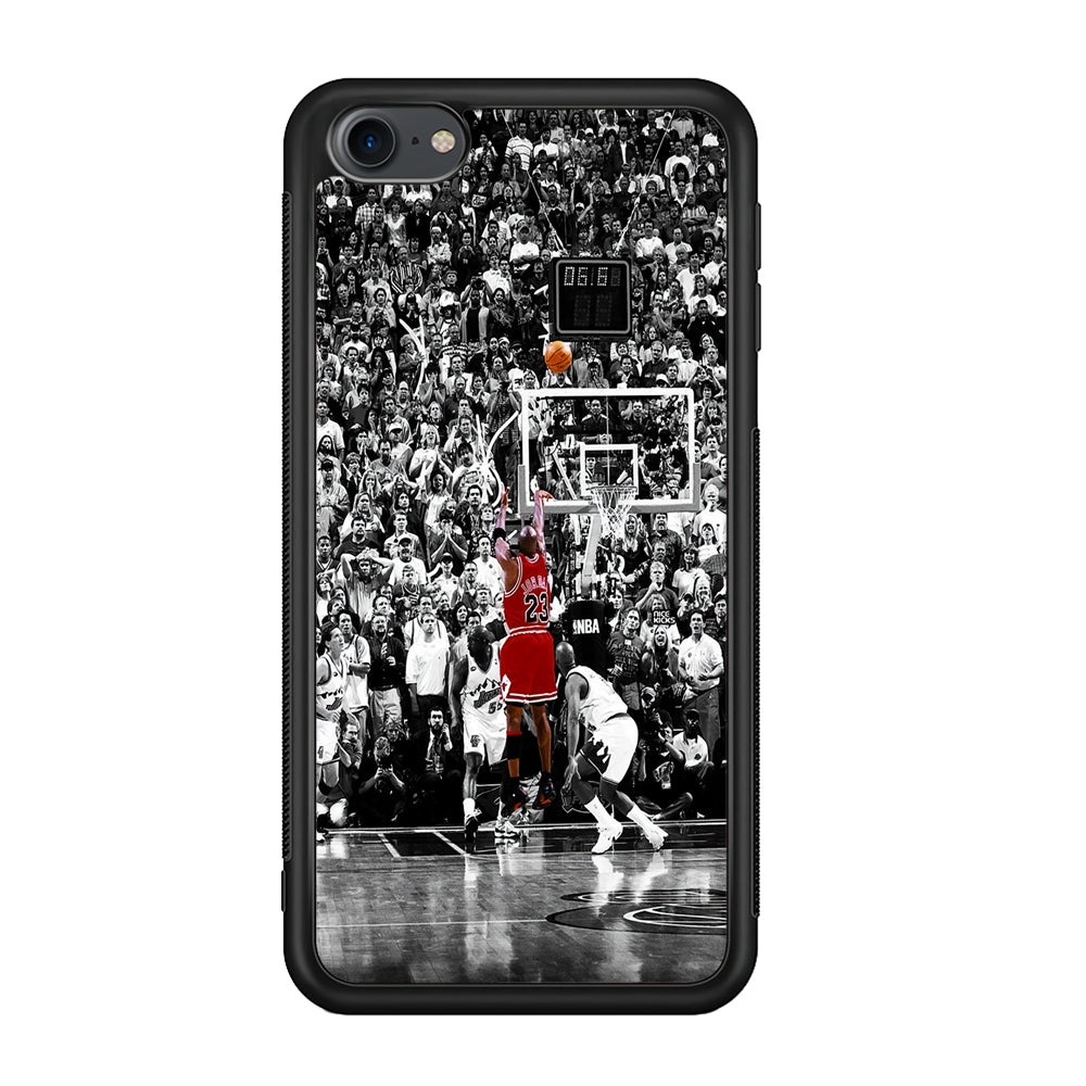 Michael Jordan Jump Shot iPod Touch 6 Case-Phone Case-Rubber White (2D Case)-Altracase