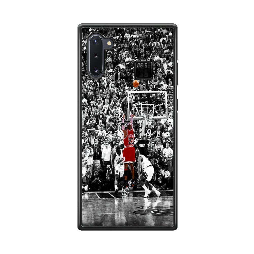 Michael Jordan Jump Shot Samsung Galaxy Note 10 Case-Phone Case-Rubber Black (2D Case)-Altracase